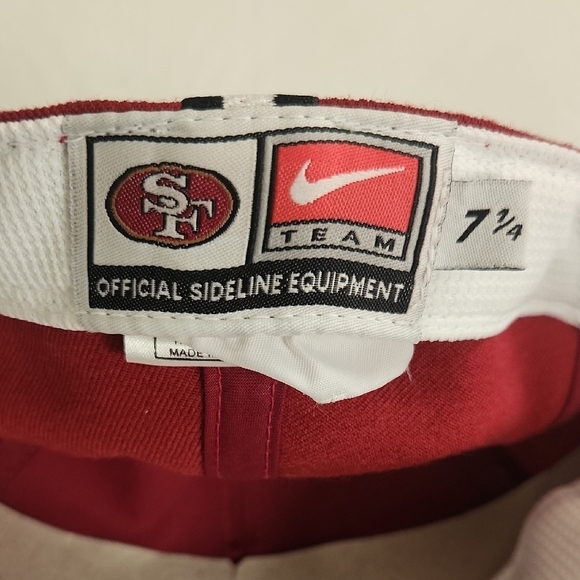 Nike Vintage Red SF Team 7 1/4 Fitted Cap - Picture 5 of 5